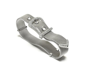 Tiffany & Co. Platinum Diamond Mesh Buckle Bracelet