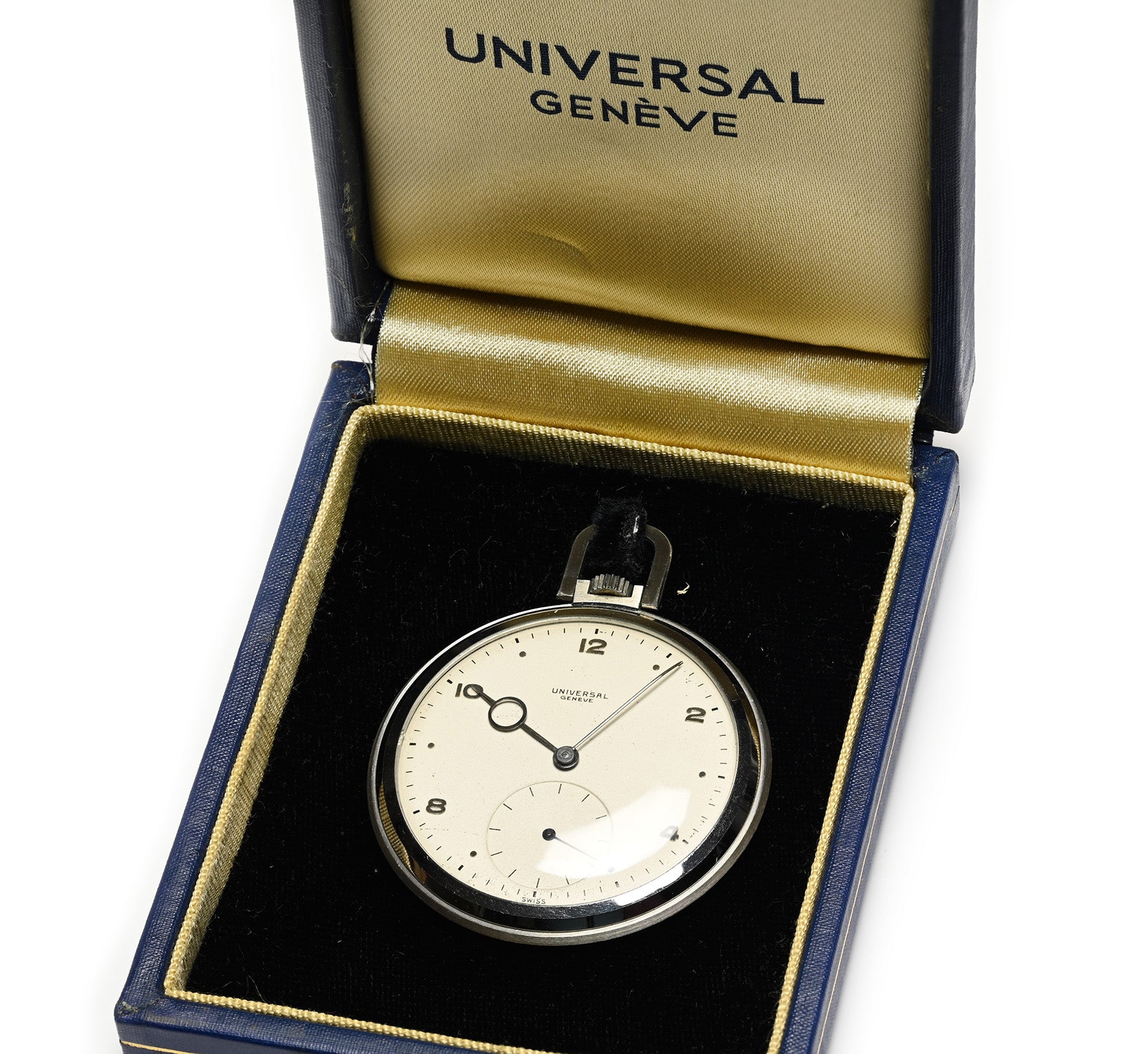 Universal Genève Vintage Pocket Watch with Original Box Vintage