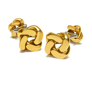 Van Cleef & Arpels France 18K Gold Chain-Link Cufflinks