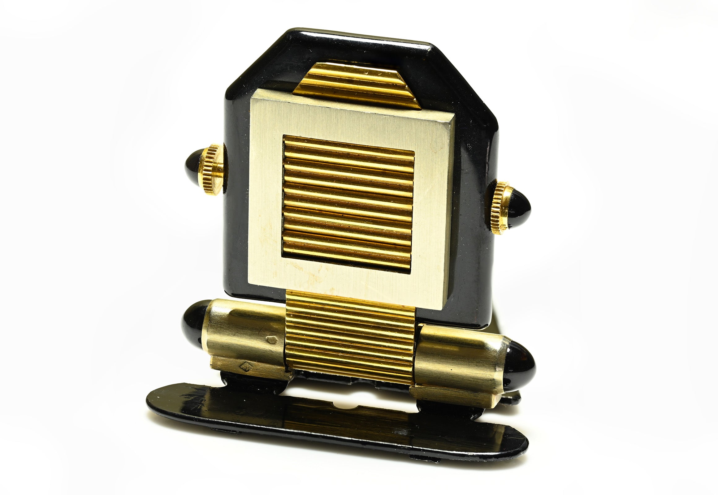 Verger Frères Louver Art Deco 18K Gold Shutter Watch