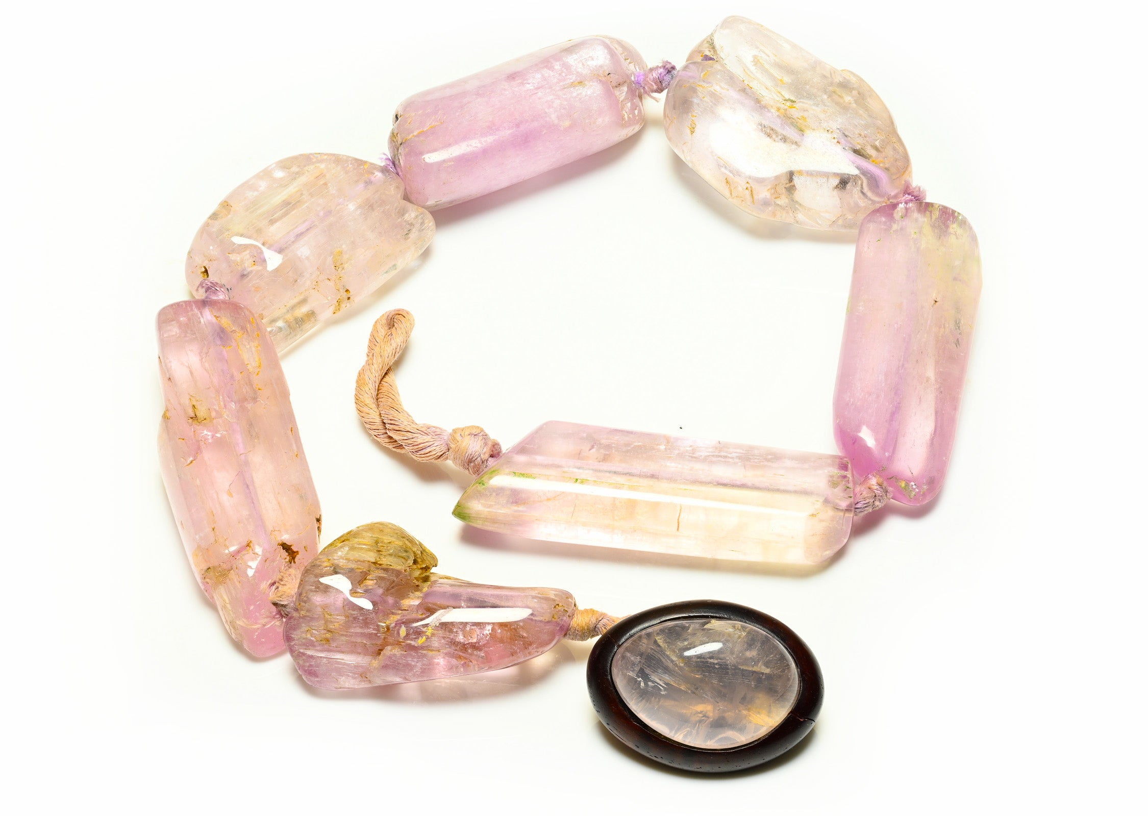 Monies Gerda Lynggaard Vintage Monies Large Stone Kunzite Collar Necklace