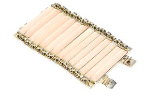 Vintage Claude Montana for Claire Deve Pink Crystal Geometric Bracelet