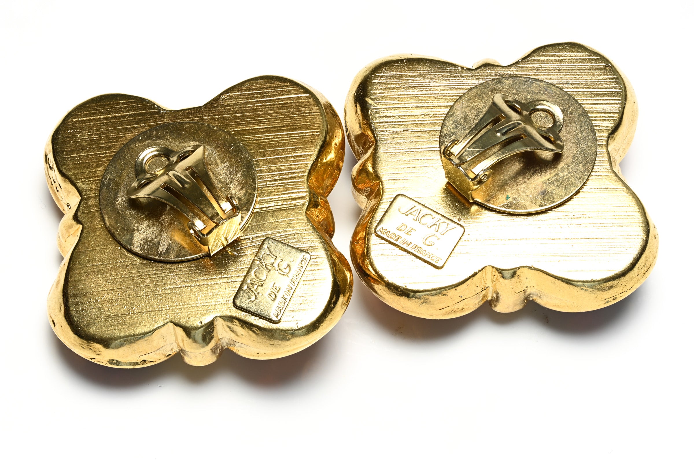 Vintage Jacky de G Paris Crystal Butterfly Earrings 2