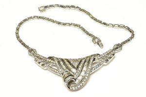 Vintage Marcel Boucher Ciro Crystal Convertible Brooch Necklace