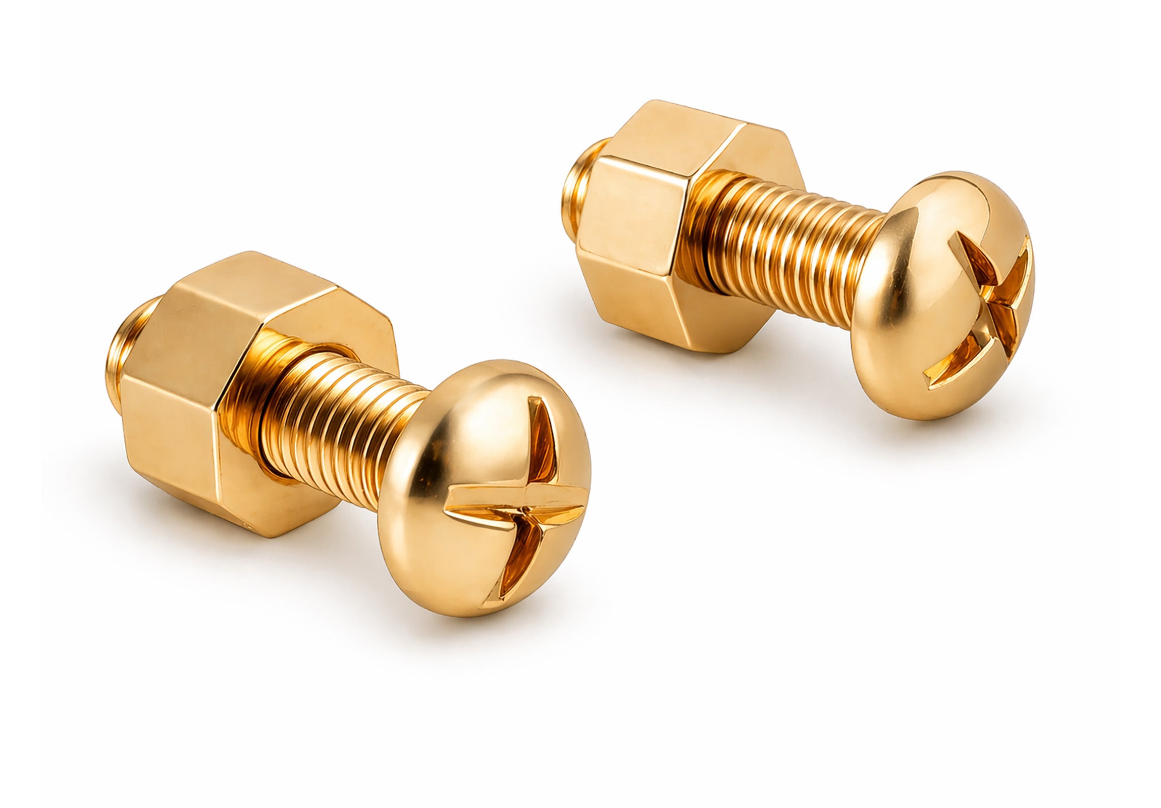 Vintage Tiffany Co. Gold Nut Bolt Cufflinks