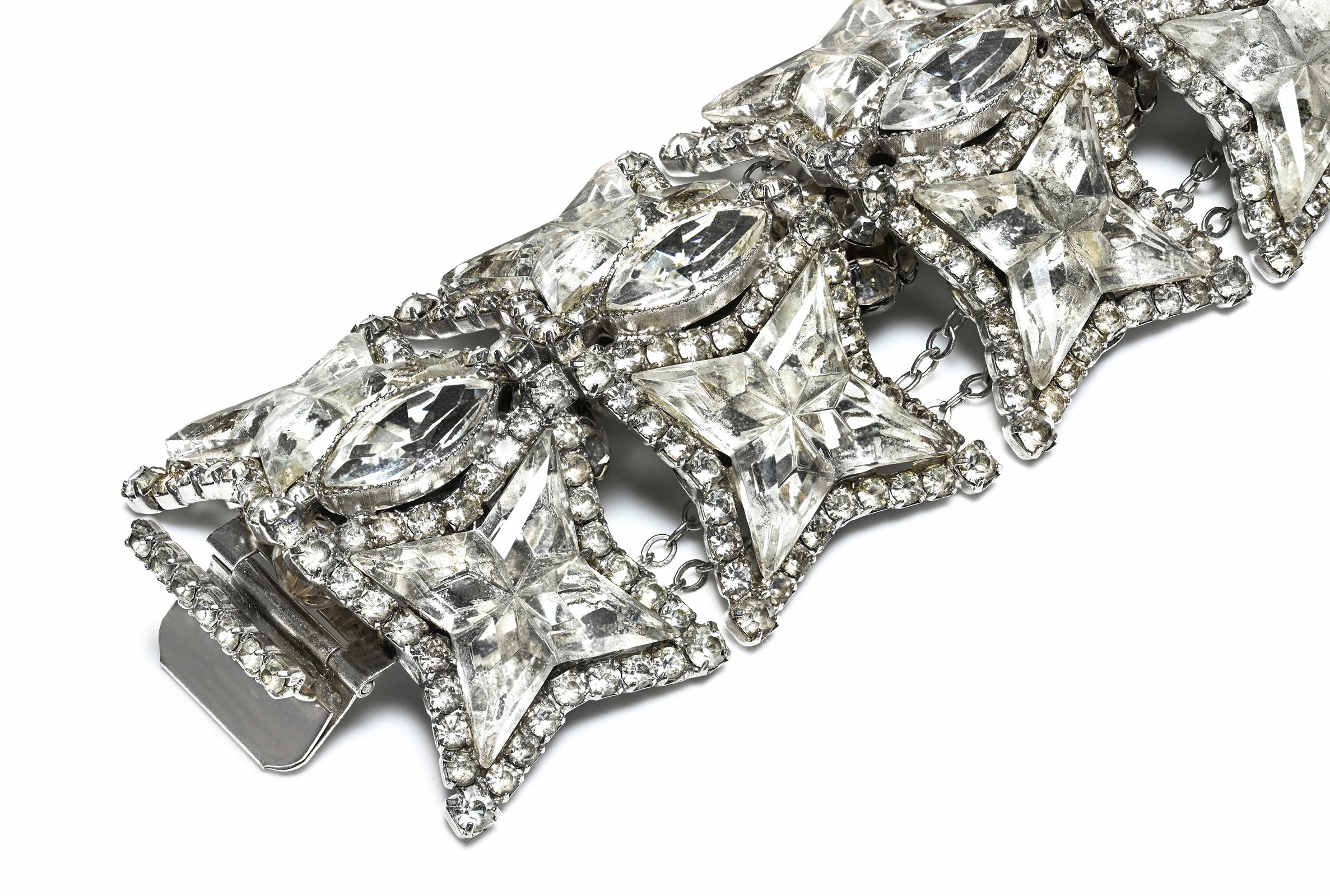 William DeLillo Wide Star Crystal Bracelet