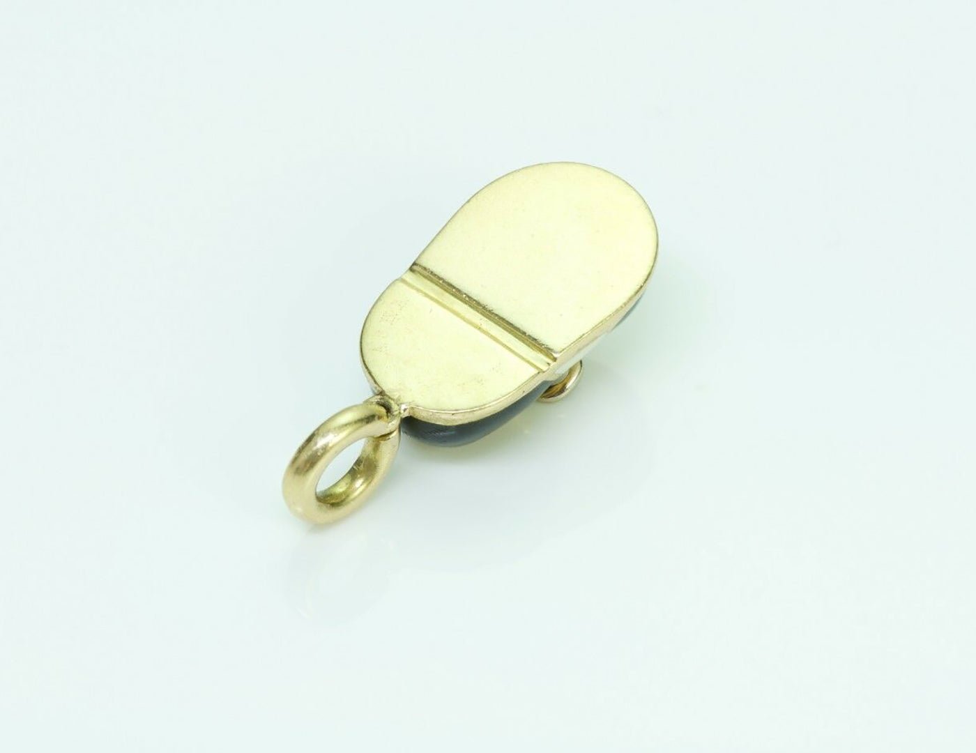Aaron Basha 18K Gold Diamond Baby Bow Shoe Charm - DSF Antique Jewelry