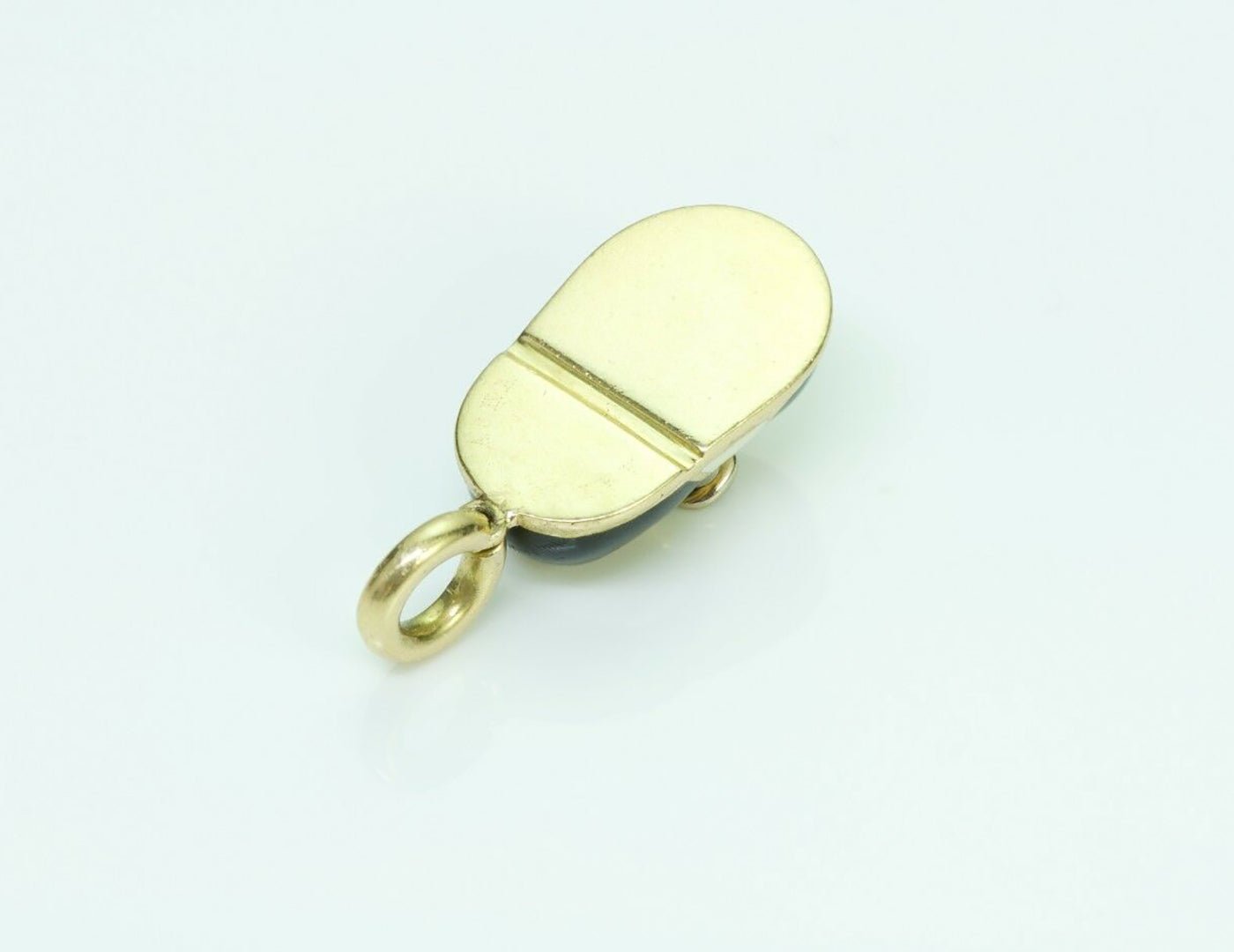 Aaron Basha 18K Gold Diamond Saddle Shoe Charm