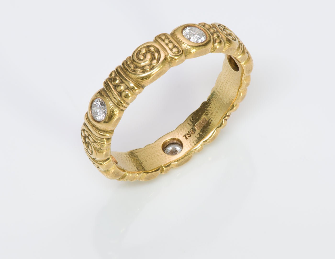 Alex Sepkus 18K Gold Diamond Nautilus Band Ring