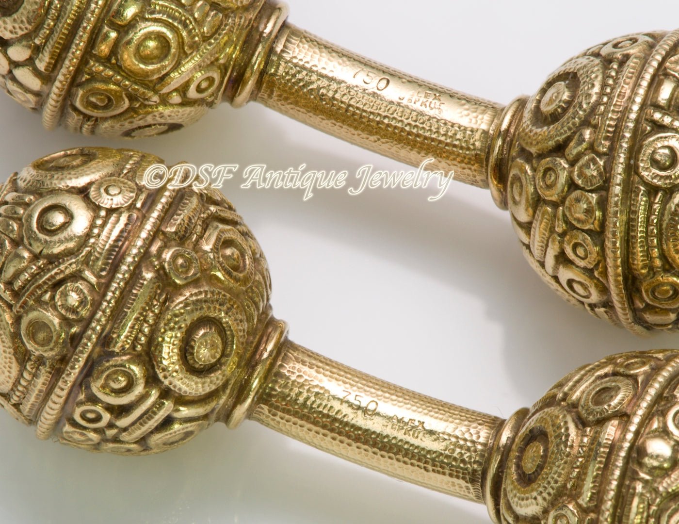 Alex Sepkus Diamond Gold Cufflinks - DSF Antique Jewelry