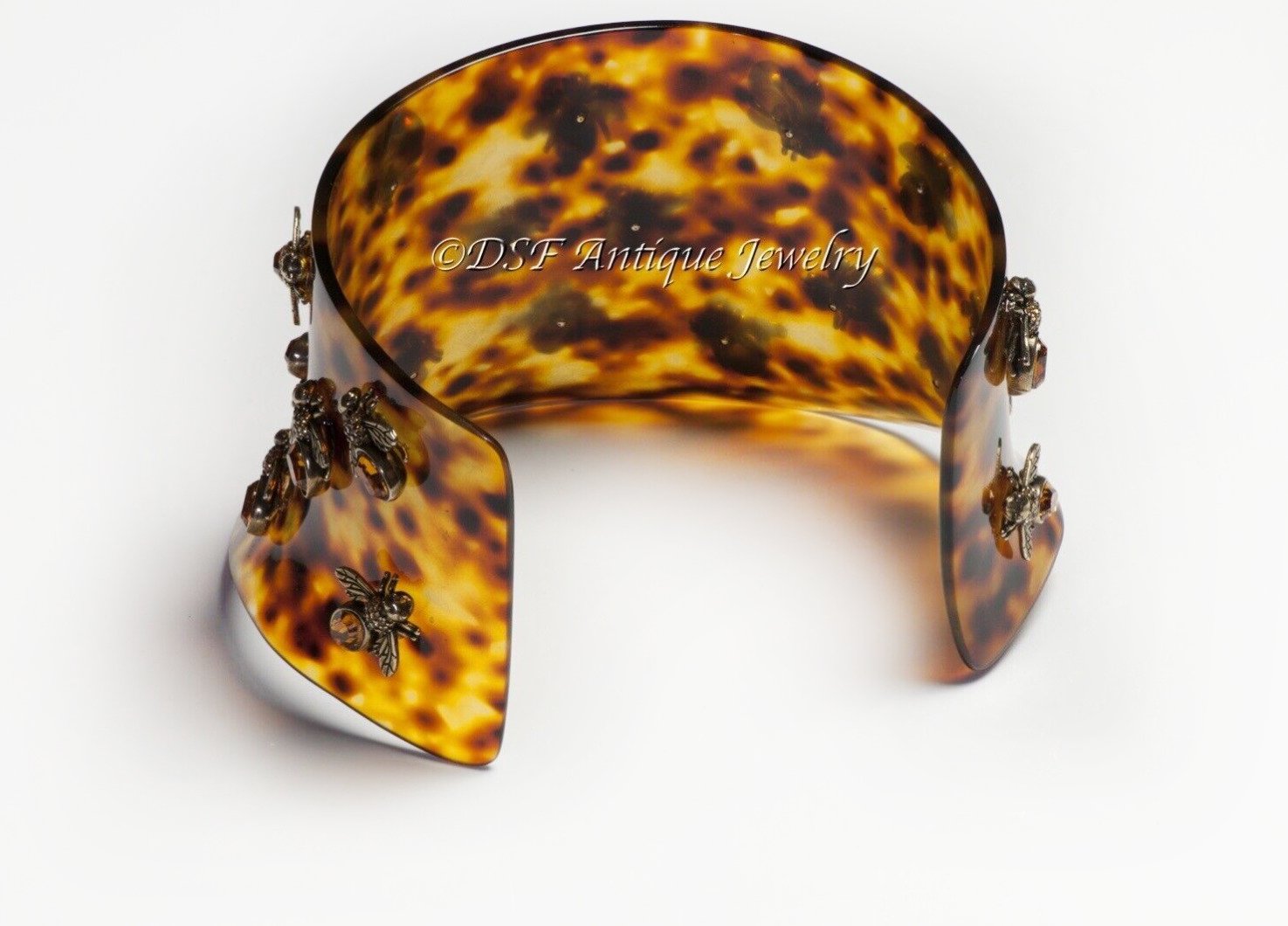 Alexander McQueen Spring 2013 Yellow Crystal Bee Choker Necklace