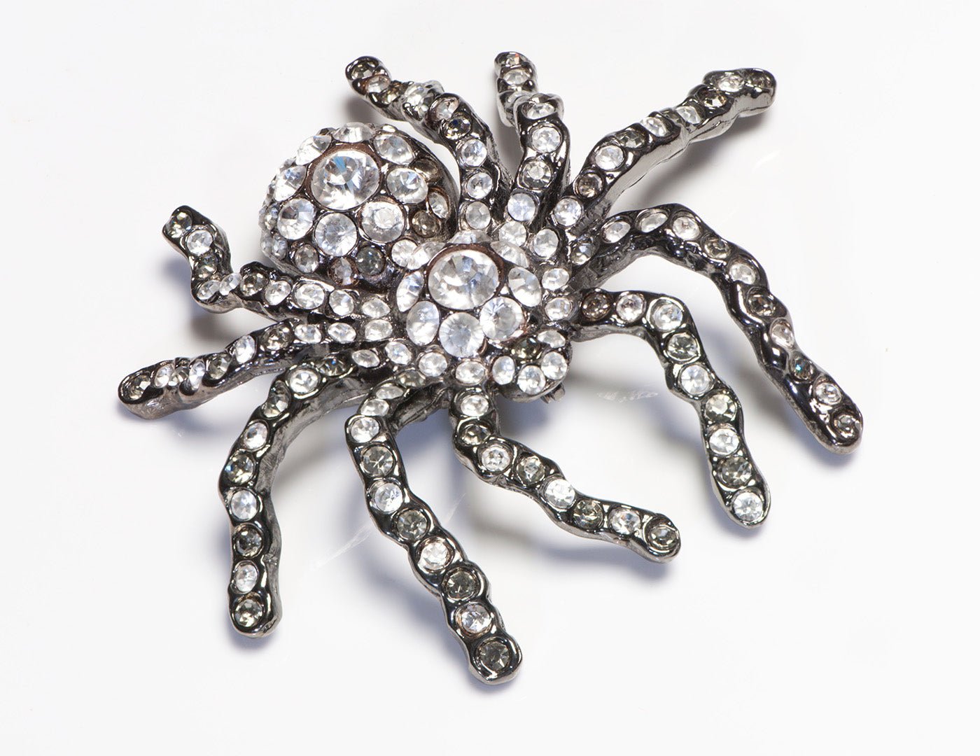 Alice de Parseval Paris Large Crystal Spider Brooch