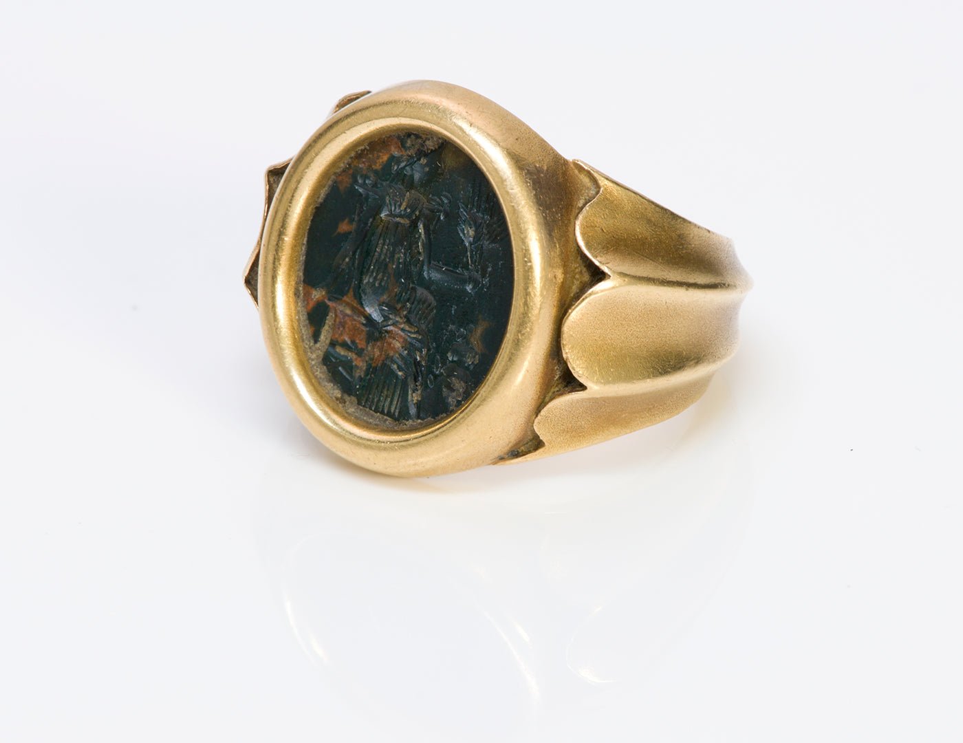 Ancient Intaglio & Antique Gold Men's Ring