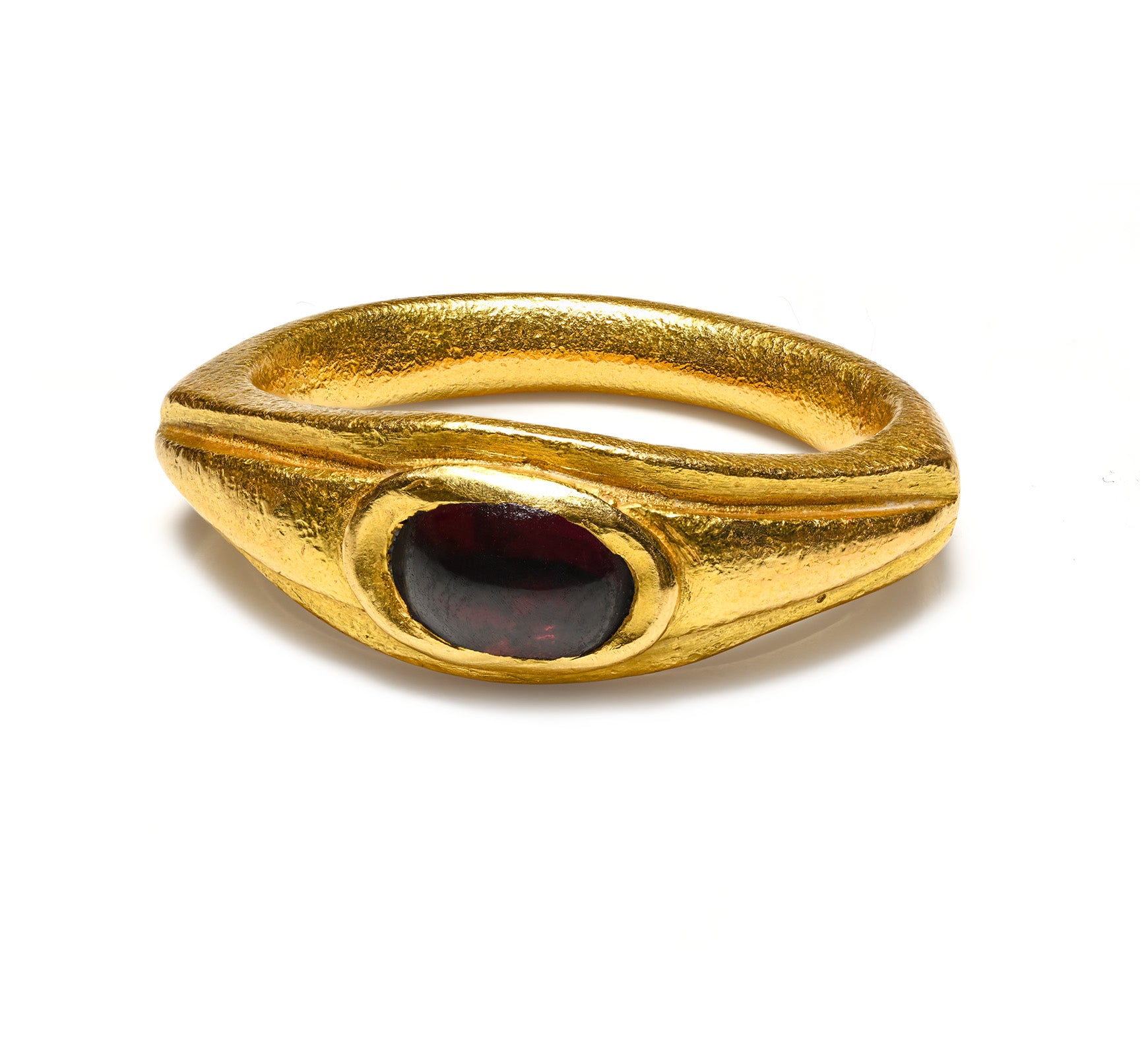 Ancient Roman Gold Garnet Men's Ring