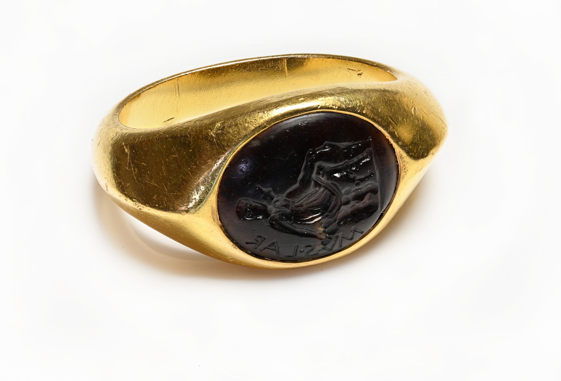 Ancient Intaglio Gold Men's Ring