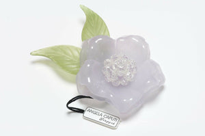 Angela Caputi Resin Camellia Flower Brooch