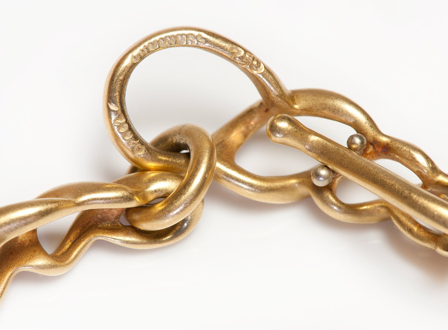 Angela Cummings 18K Yellow Gold Shell Link Bracelet - DSF Antique Jewelry