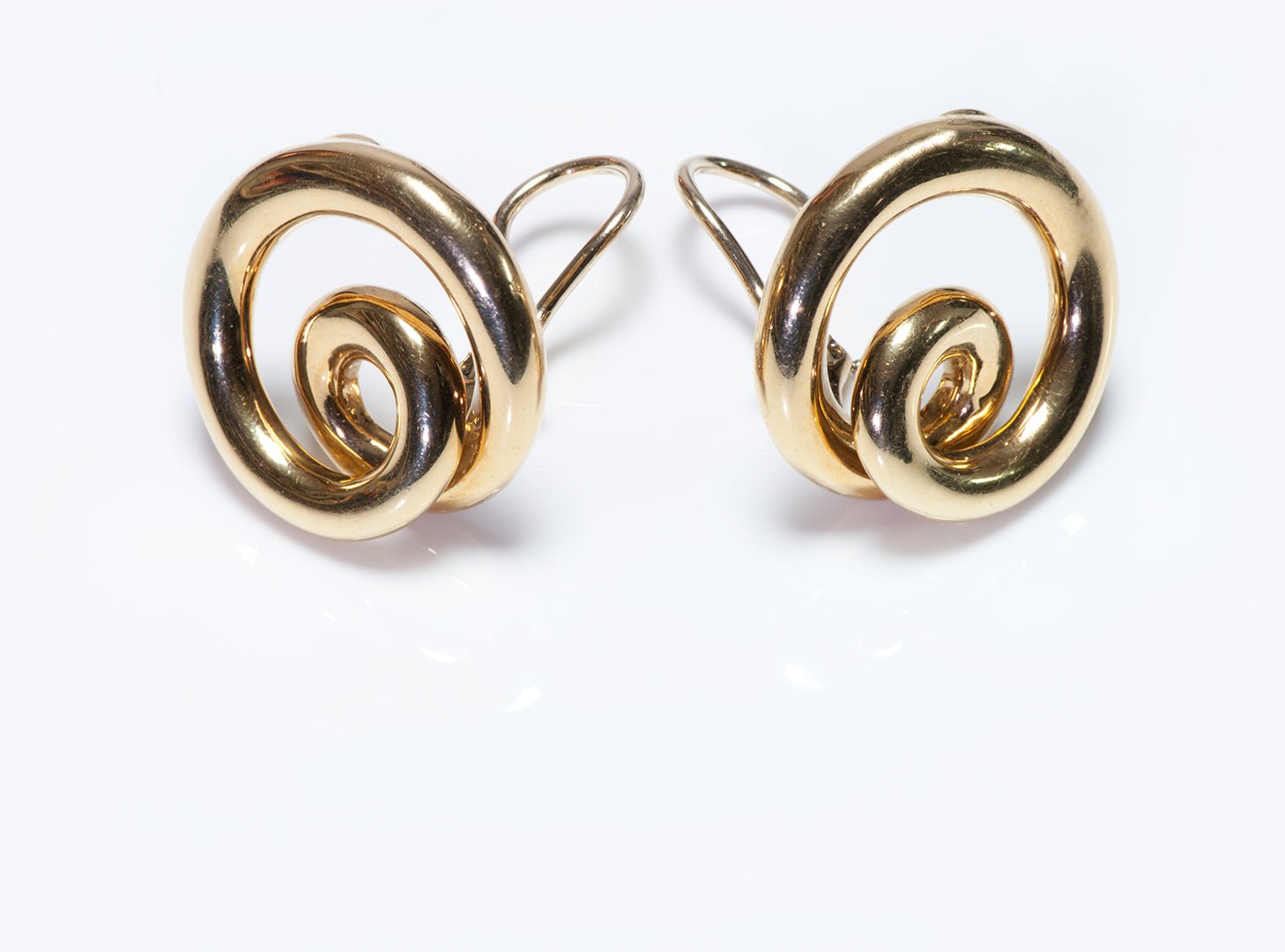 Angela Cummings Gold Earrings - DSF Antique Jewelry