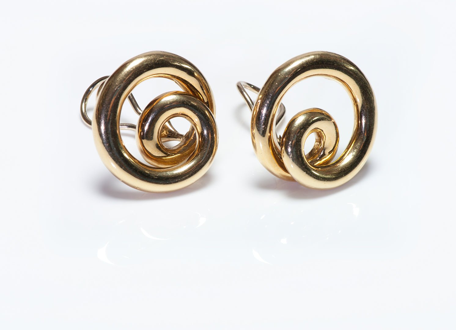 Angela Cummings Gold Earrings - DSF Antique Jewelry