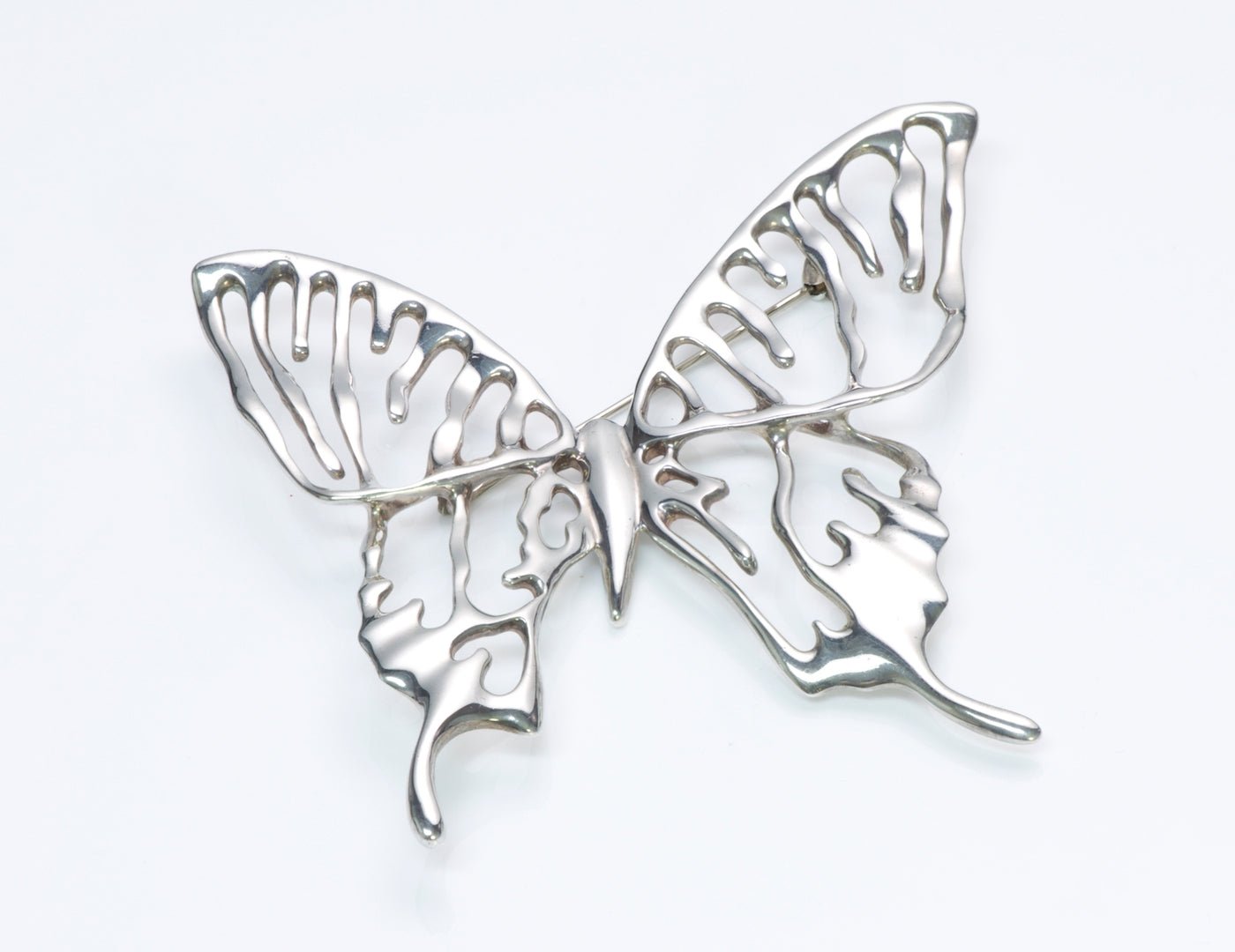 Angela Cummings Silver Butterfly Brooch - DSF Antique Jewelry