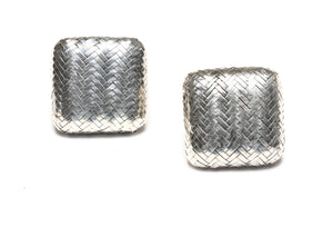 Angela Cummings Sterling Silver Basket Wave Earrings
