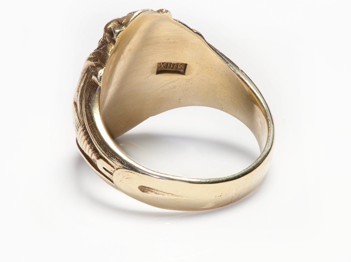 Antique 10K Gold Mythological Creature Men's Ring