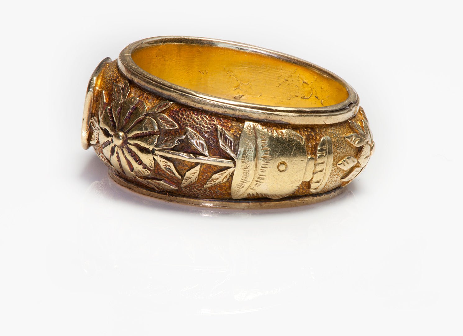 Antique 1850's 18K Yellow Gold Men's Ring