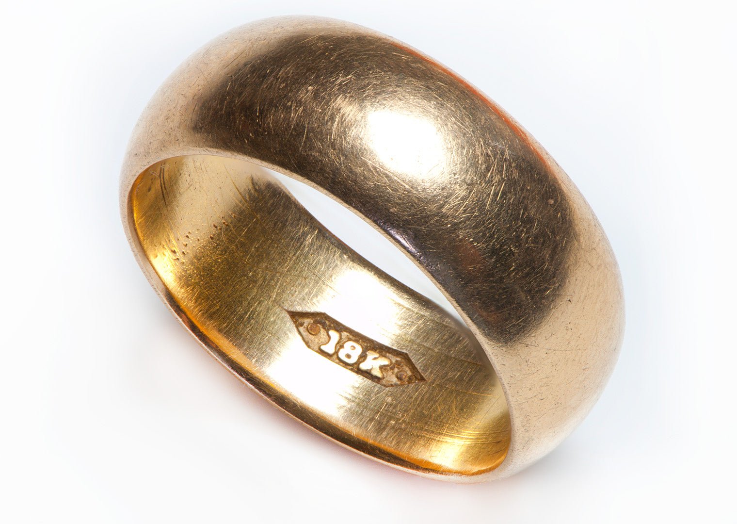 Antique 18K Yellow Gold Wide Band