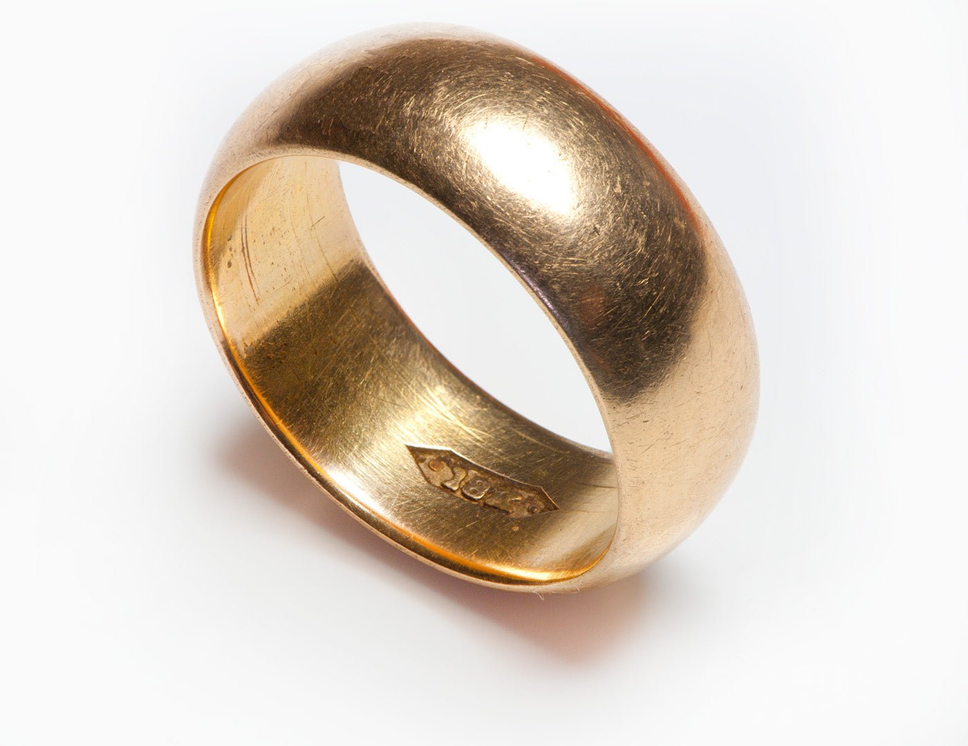 Antique 18K Yellow Gold Wide Band