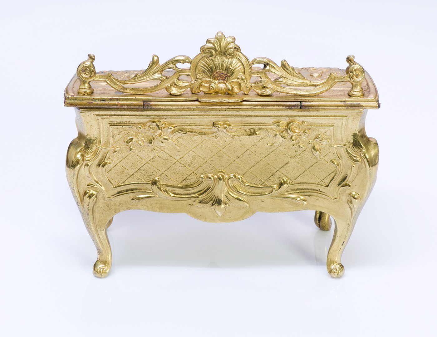 Antique 19th Century French Miniature Bronze Commode