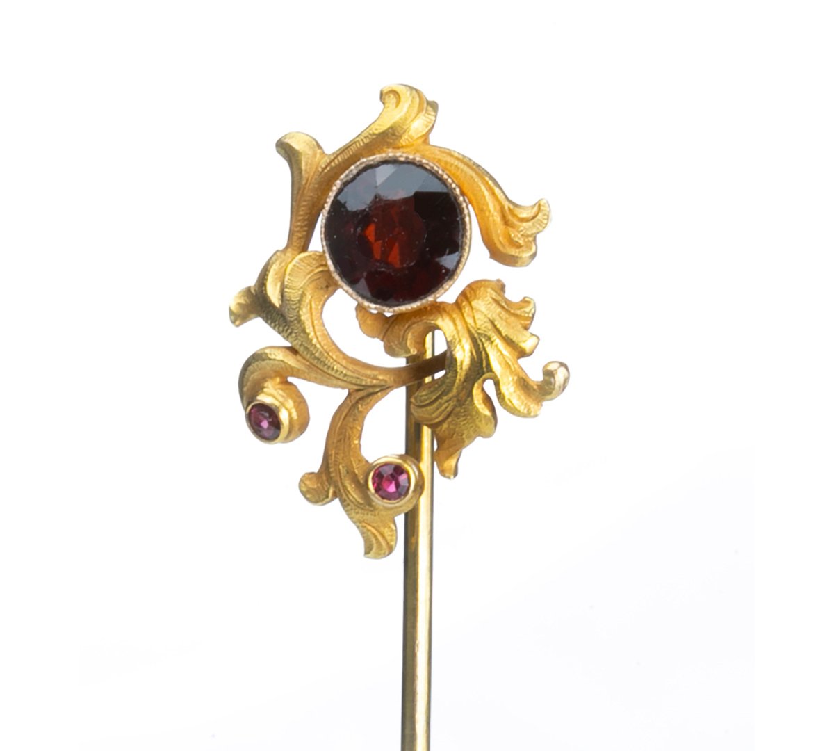 Antique Art Nouveau Gold Spessartite Garnet Stick