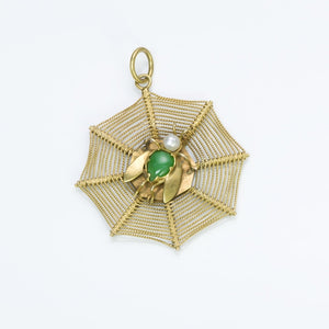 Antique Chinese Gold Jade Pendant