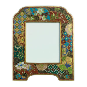 Antique Cloisonne Enamel Picture Frame