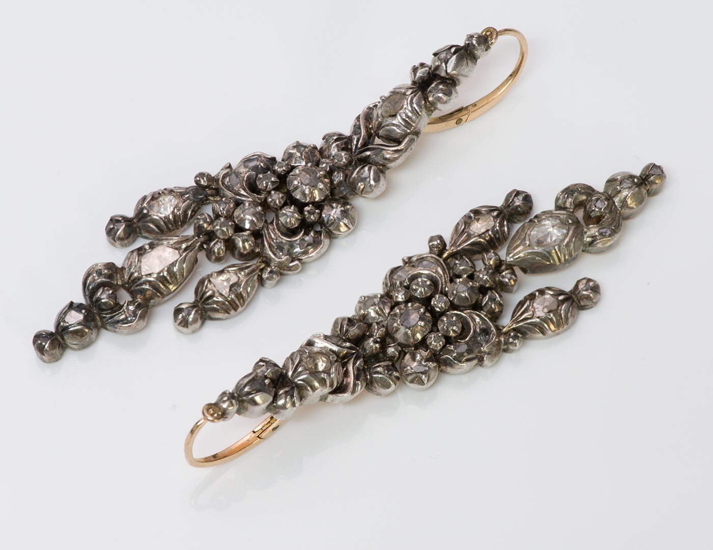 Antique Diamond Chandelier Earrings - DSF Antique Jewelry