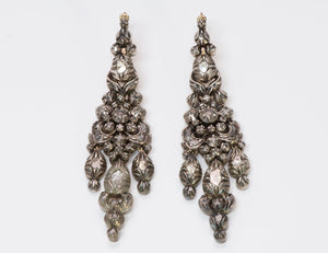 Antique Diamond Chandelier Earrings