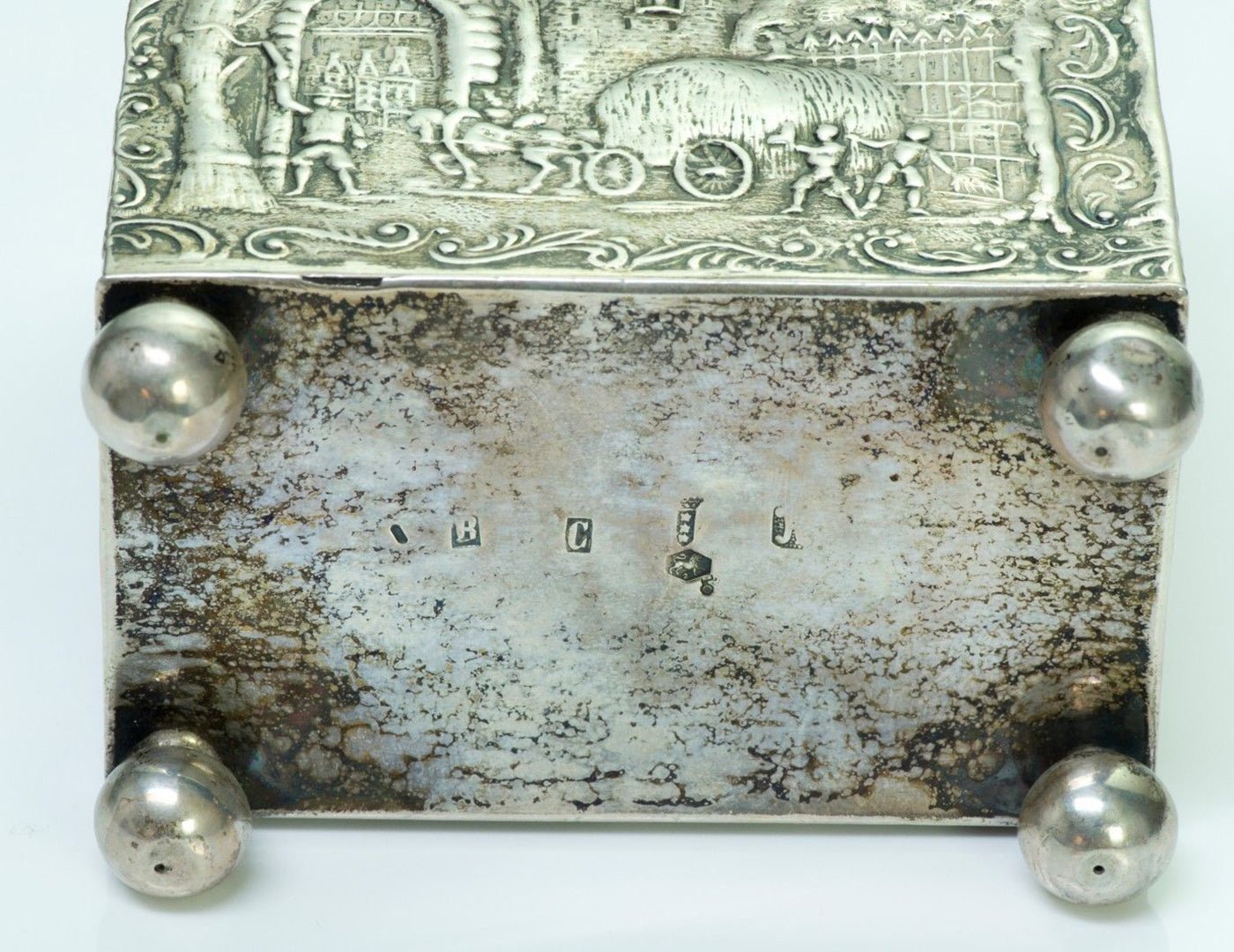 Antique Dutch Silver Tea Caddy