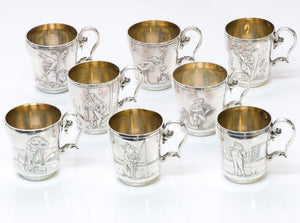 Antique French Silver Cups