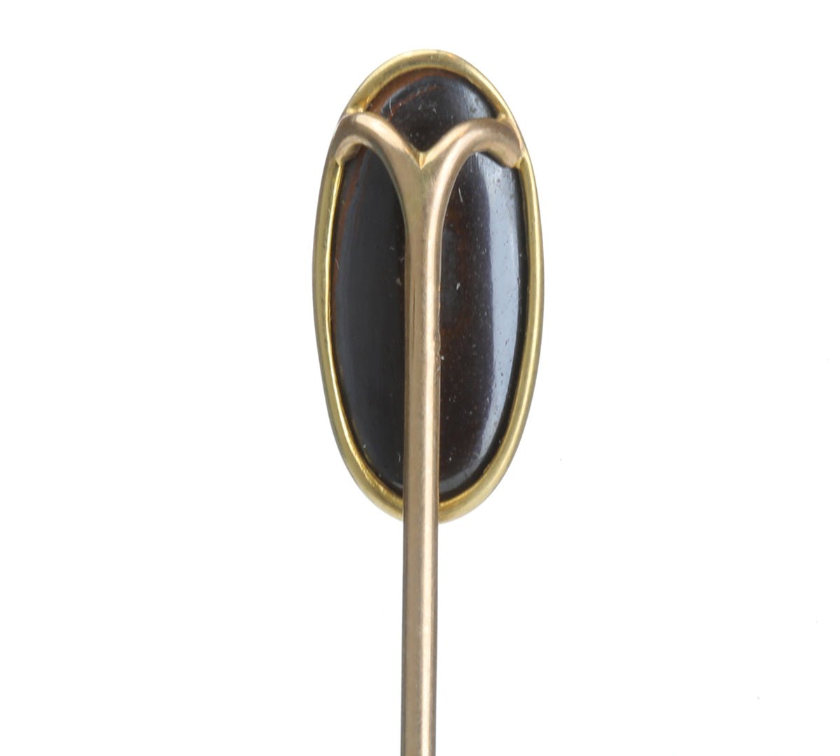 Antique Gold Bolder Opal Stick Pin - DSF Antique Jewelry