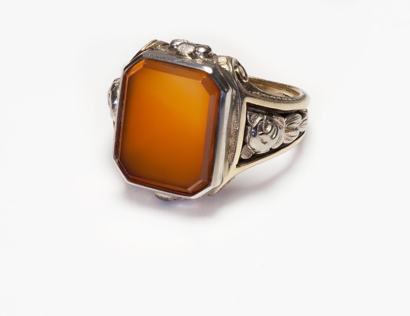 Antique Gold Carnelian Men's Ring