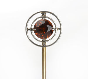 Antique Gold Citrine Stick Pin