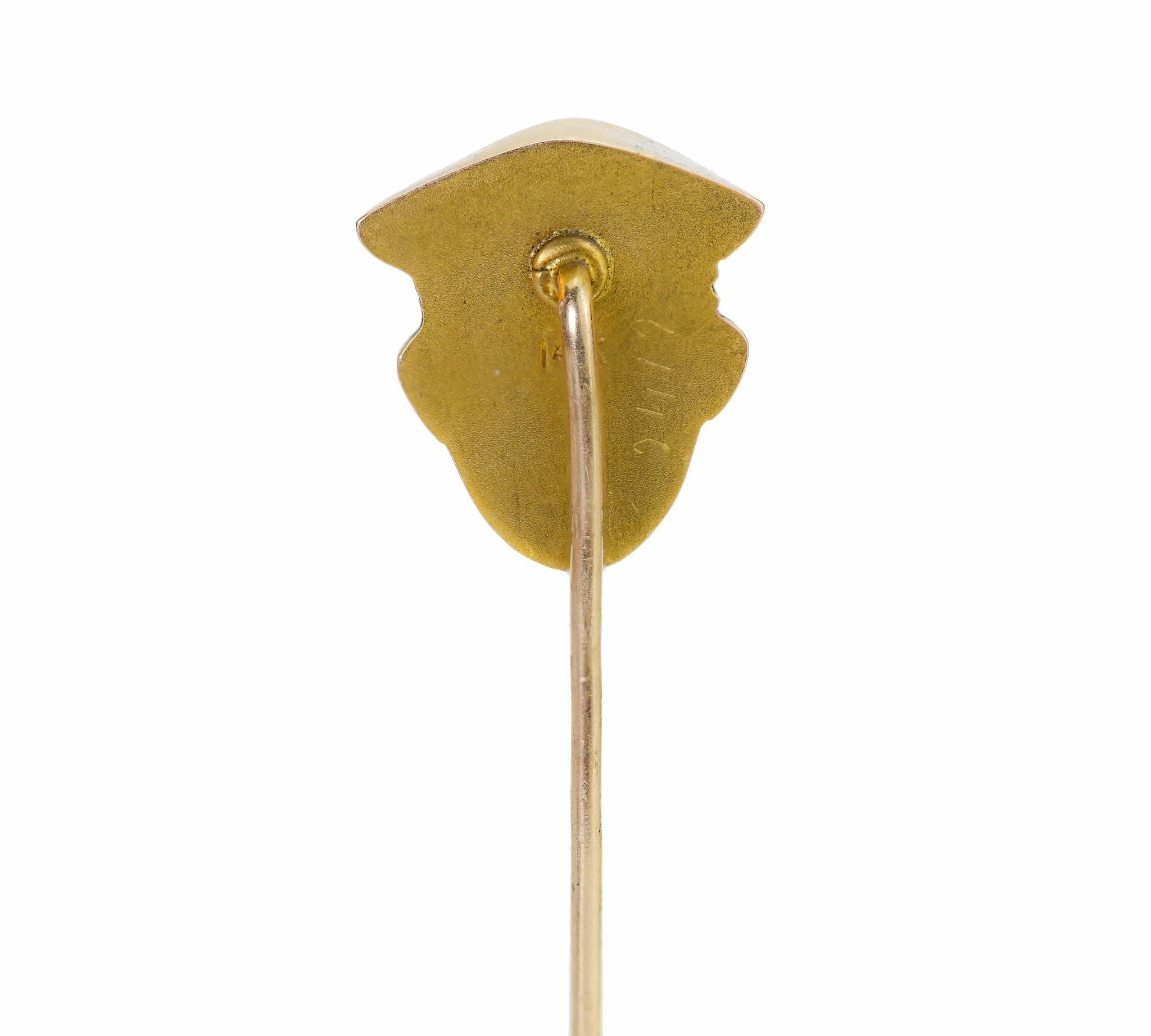 Antique Gold Diamond Chauffeur Driver Stick Pin