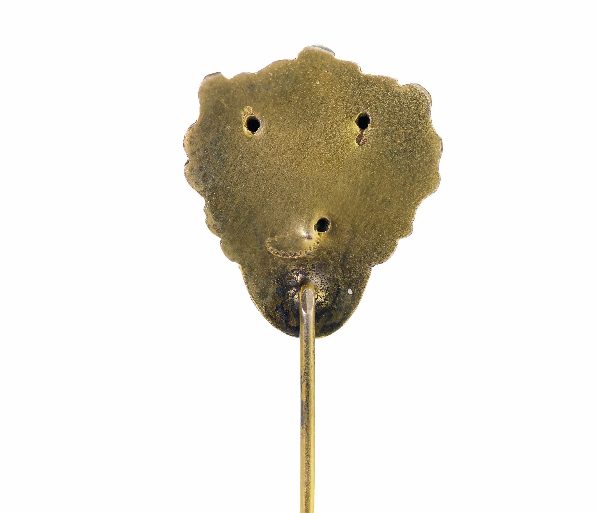 Antique Gold Diamond Lion Stick Pin
