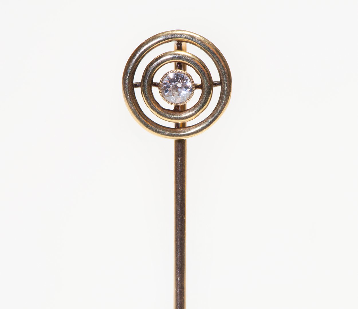 Antique Gold Diamond Stick Pin