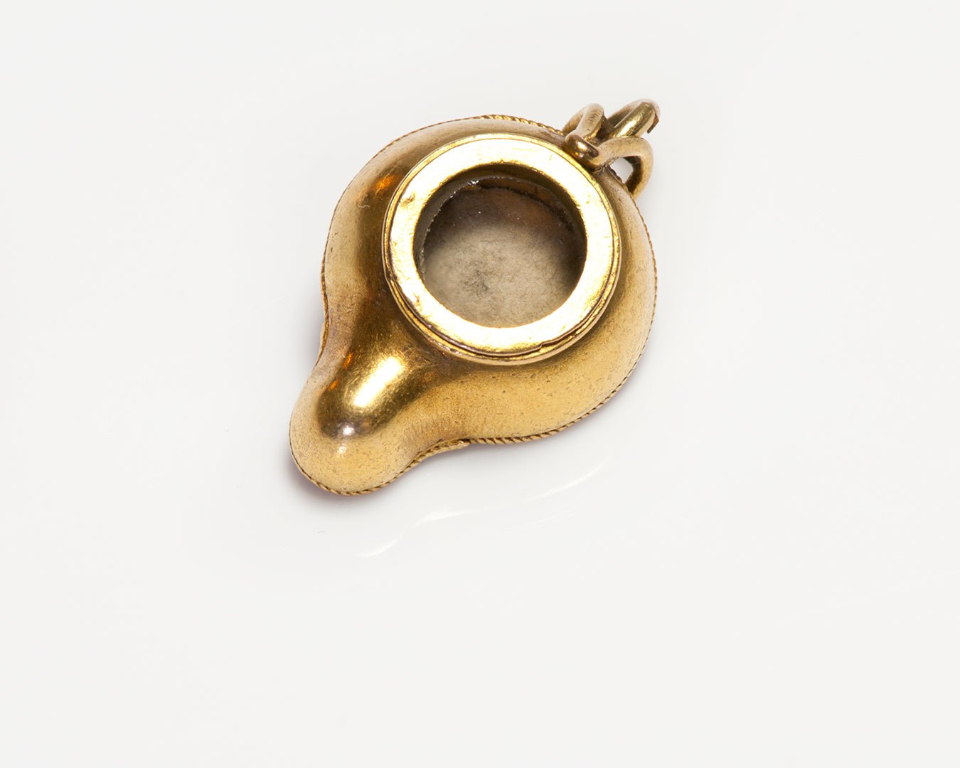 Antique Gold Enamel Charm Attributed to Castellani