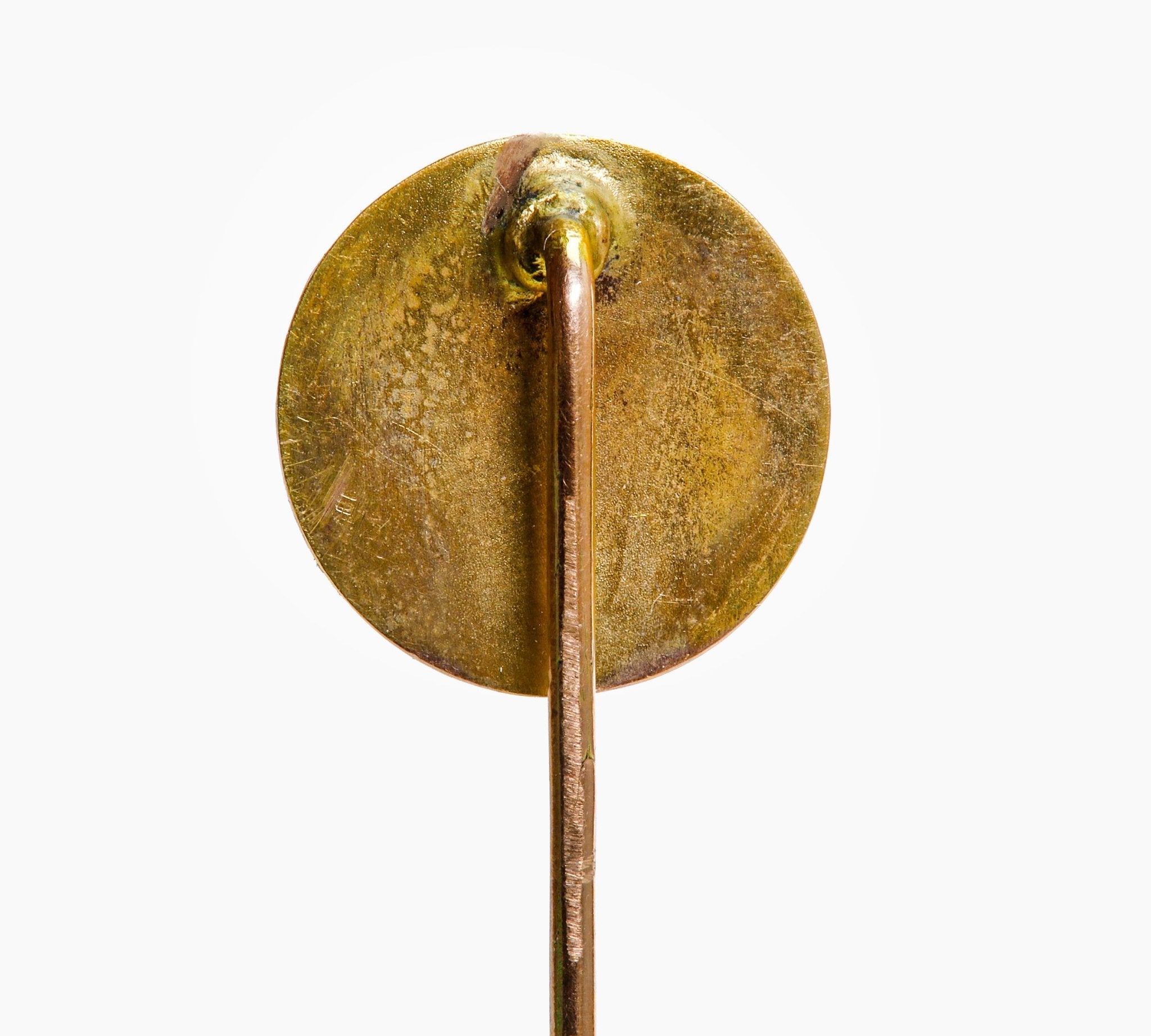 Antique Gold Enamel Lion of Saint Mark Venice Stick Pin