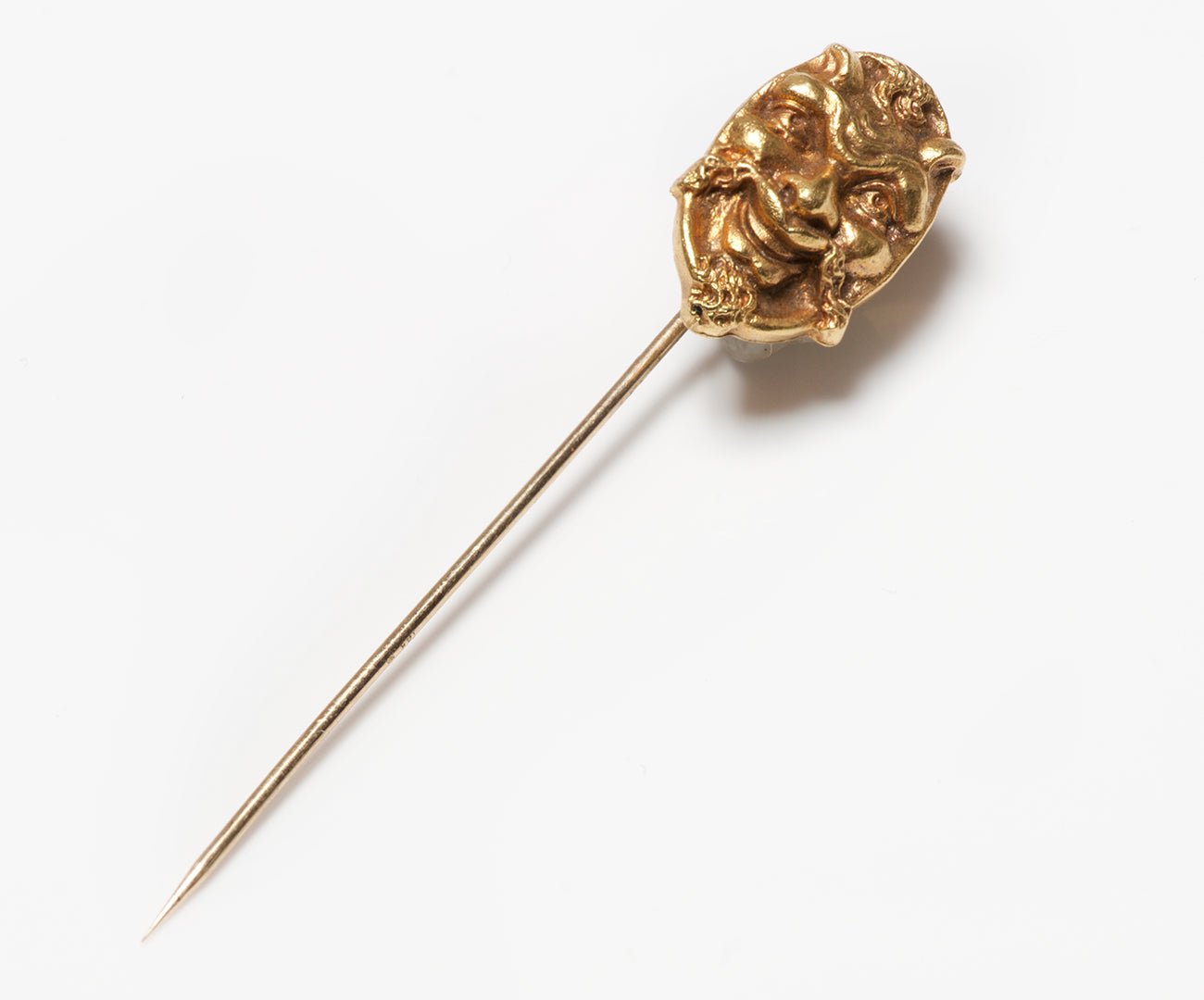 Antique Gold Gargoyle Stick Pin