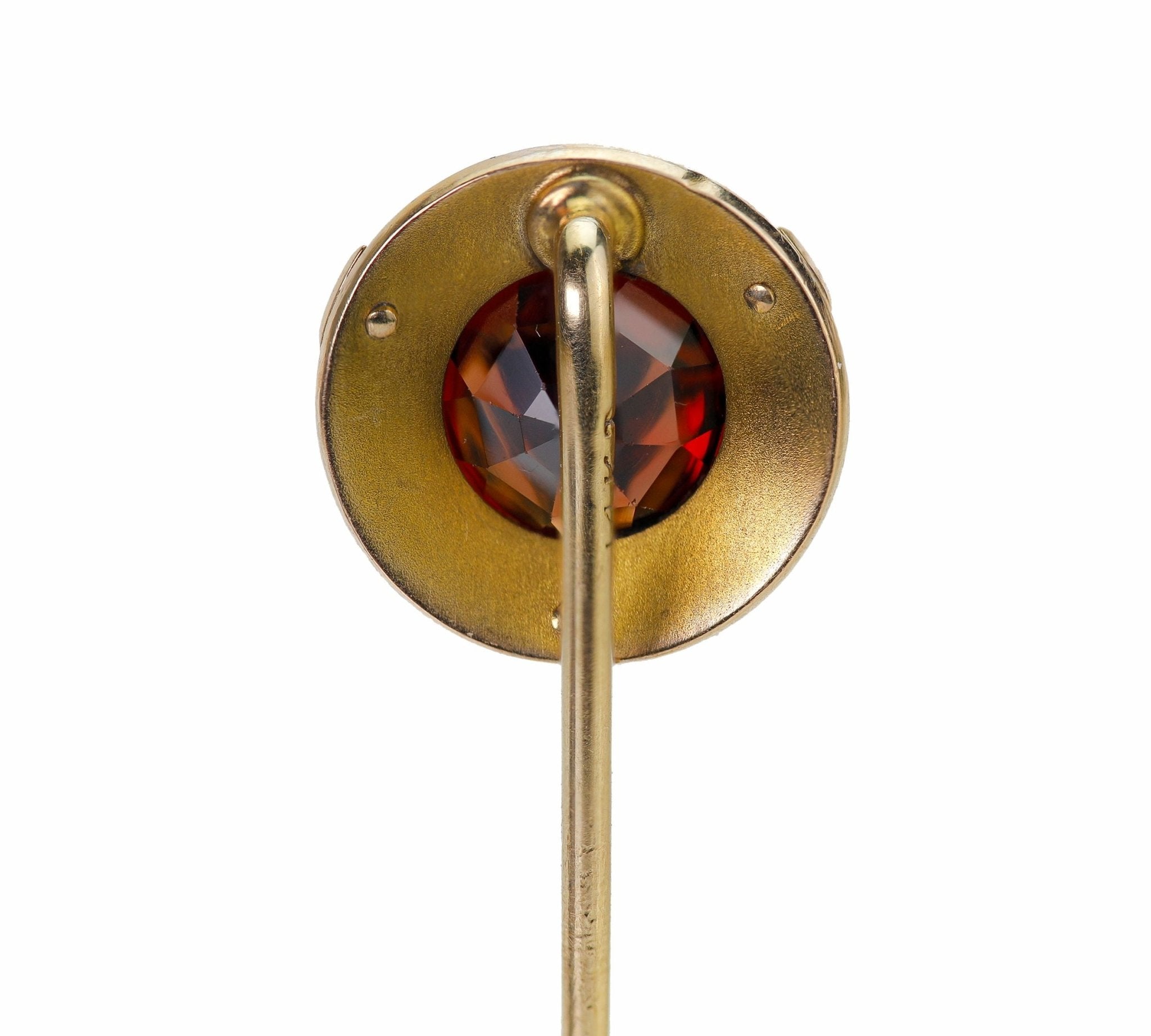 Antique Gold Garnet Stick Pin