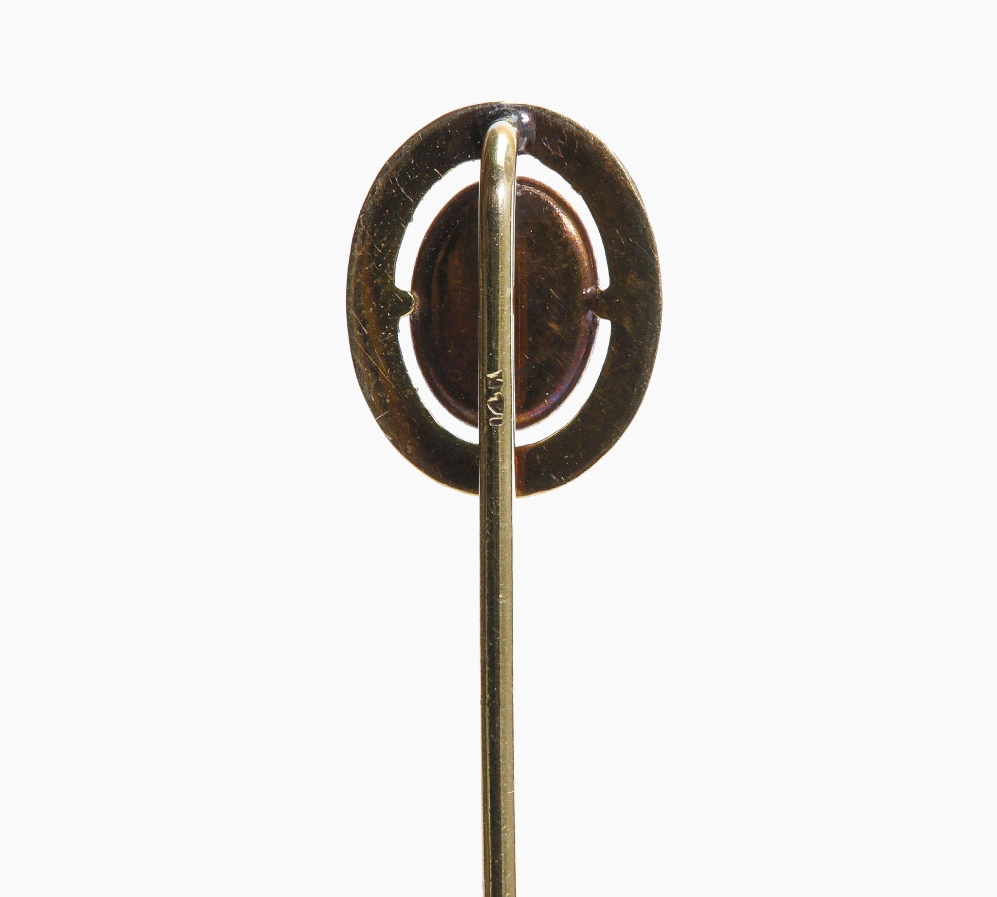 Antique Gold Garnet Stick Pin