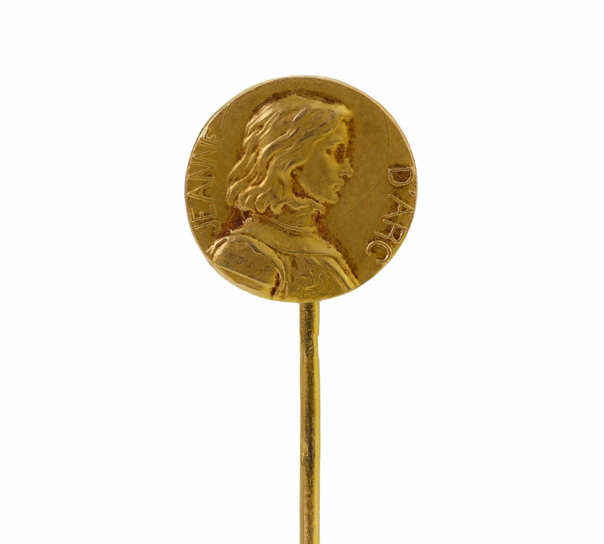 Antique Gold Jeanne d'Arc Stick Pin