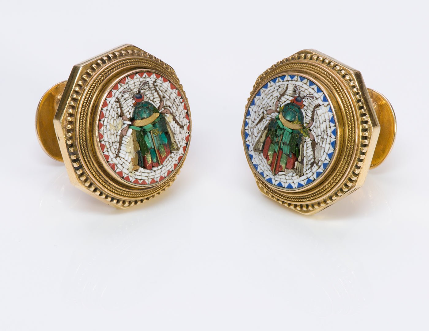 Antique Gold Mosaic Cufflinks